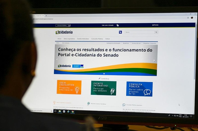 Cresce participação popular no Portal e-Cidadania