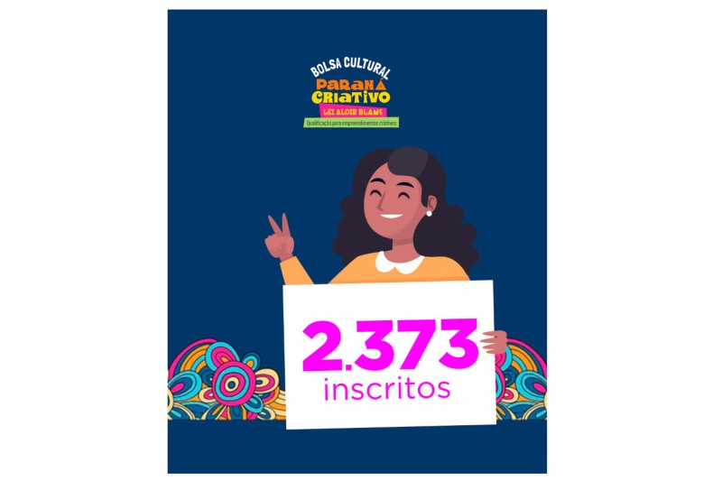 Paraná Criativo recebe 2.373 inscrições; resultado oficial sai em 18 de fevereiro