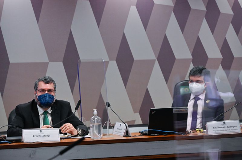 CPI poderá ter acesso à fala integral de Ernesto Araújo em reunião ministerial