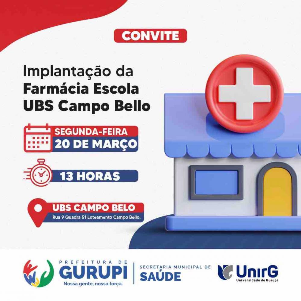Prefeitura de Gurupi e Unirg implantarão Farmácia Escola em UBS do setor Campo Bello