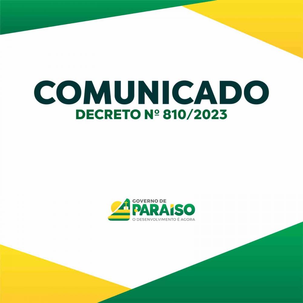 Prefeitura de Paraíso decreta ponto facultativo e feriado na quinta e sexta feira 