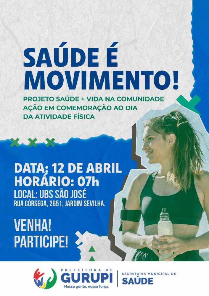 Prefeitura de Gurupi realizará evento voltado ao Dia Mundial da Atividade Física