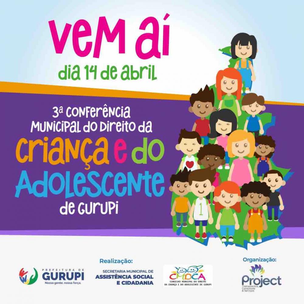 Prefeitura de Gurupi e CMDCA realizam III Conferência Municipal dos Direitos da Criança e do Adolescente nesta sexta-feira, 14