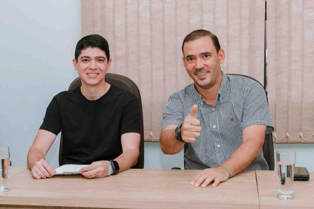 Prefeito Celso Morais agradece verba parlamentar, disponibilizada pelo deputado federal Vicentinho Júnior, para construção de complexo esportivo