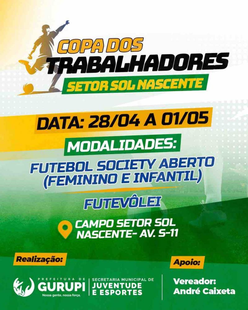 Prefeitura de Gurupi realizada Copa dos Trabalhadores em parceria com Associação de Futebol Amador