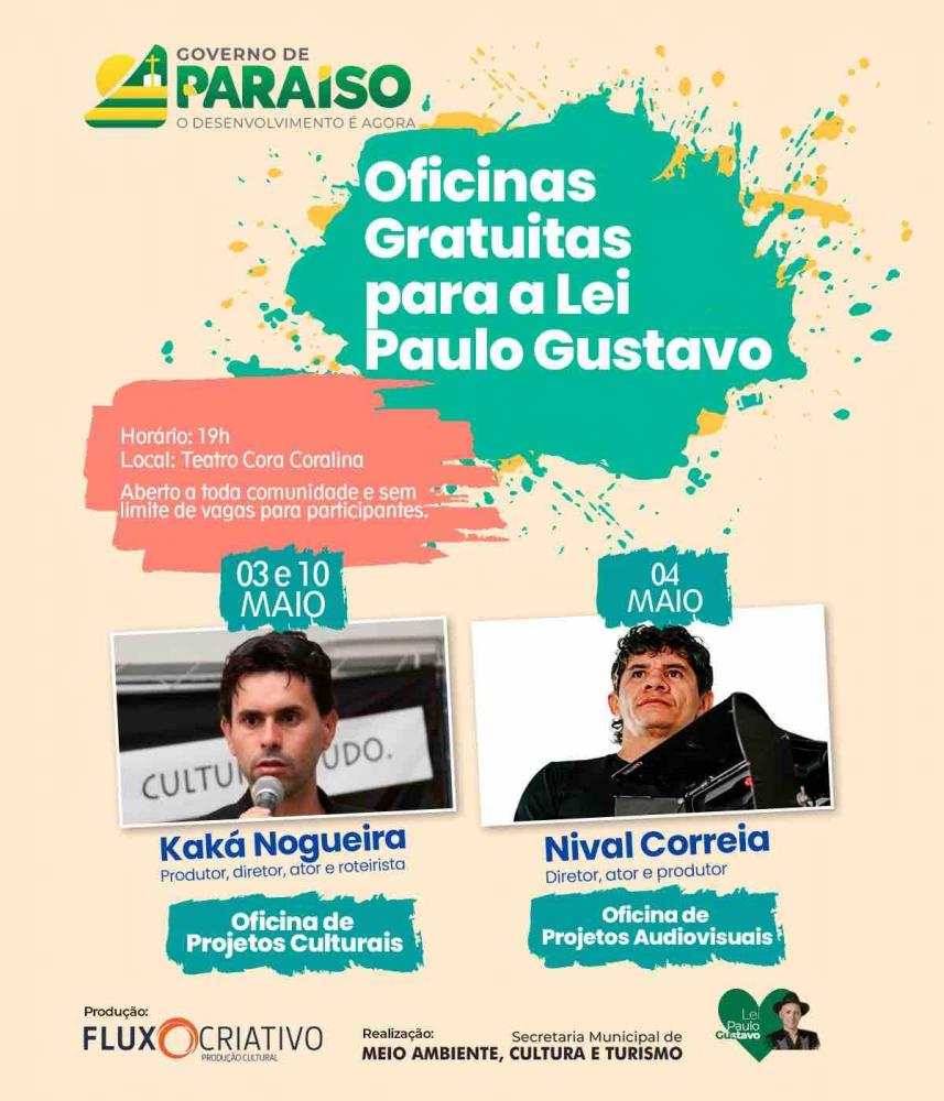 Prefeitura de Paraíso realiza mais uma oficina com classe artística sobre a elaboração de projetos para a Lei Paulo Gustavo