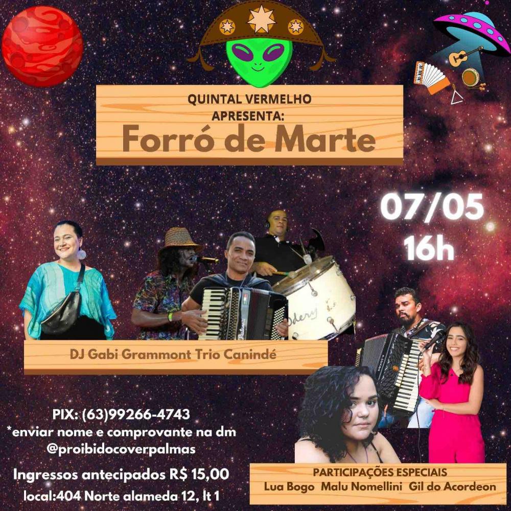 FORRÓ DE MARTE RETORNA PARA UMA 2ª EDIÇÃO INESQUECÍVEL NESTE DOMINGO, 07