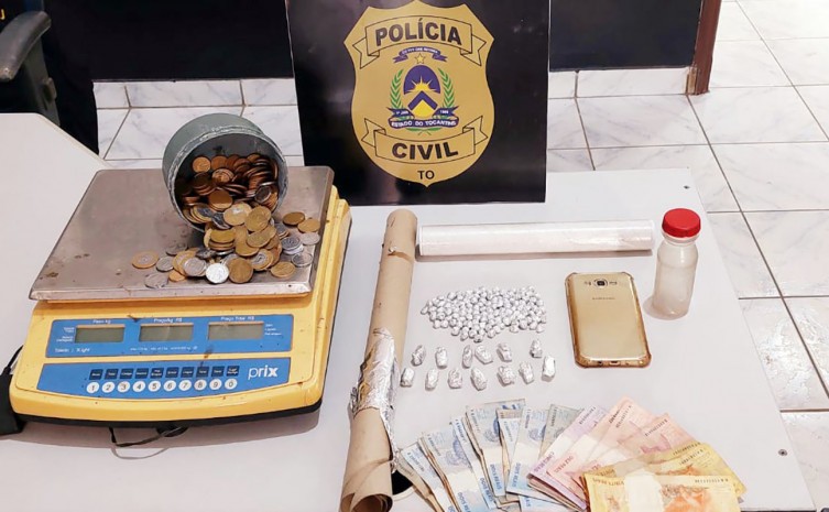 Polícia Civil fecha ponto de venda de drogas em Bandeirantes do Tocantins