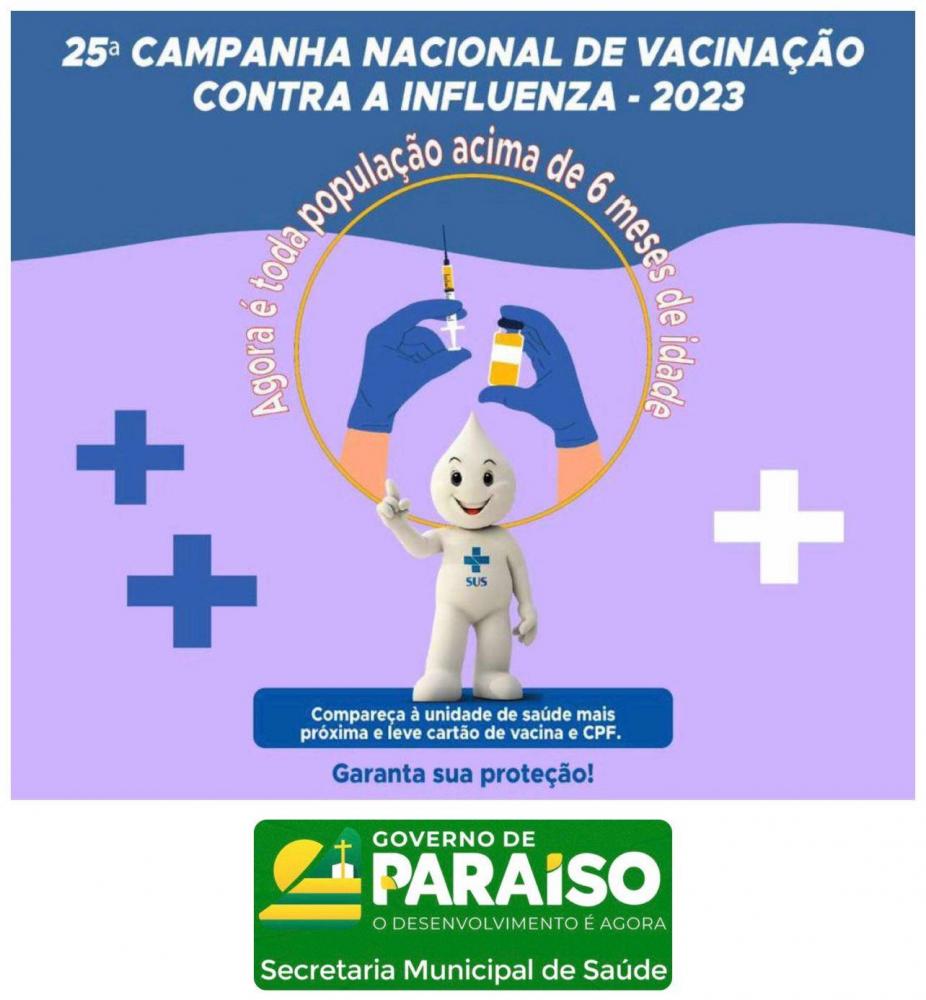 Campanha de Vacinação contra Influenza 2023 acontece em Paraíso do Tocantins