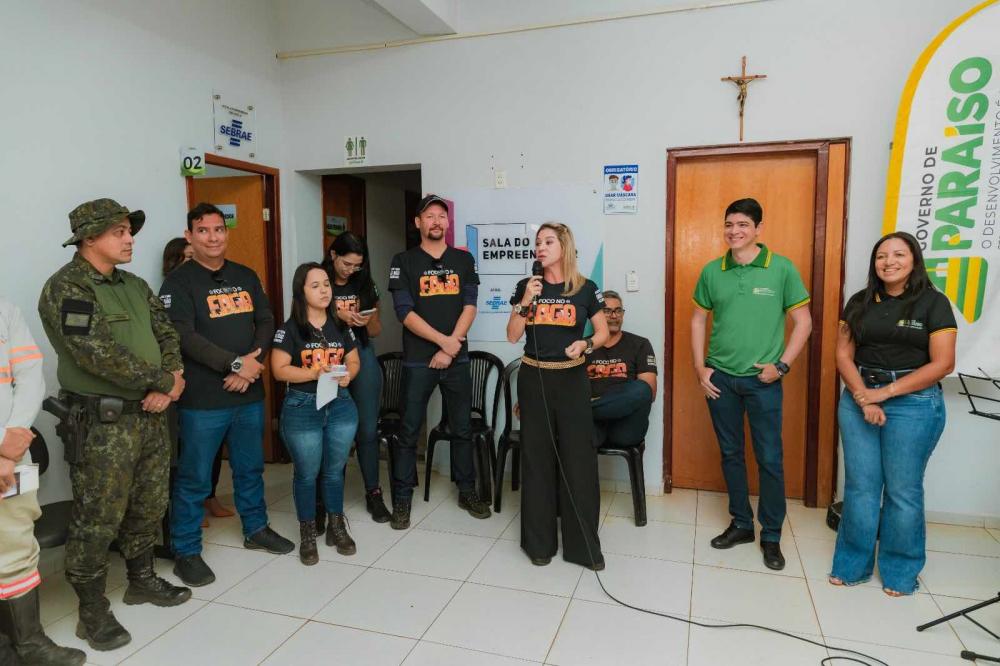 Equipe do Projeto Foco no Fogo começa ação em Paraíso nesta quarta feira
