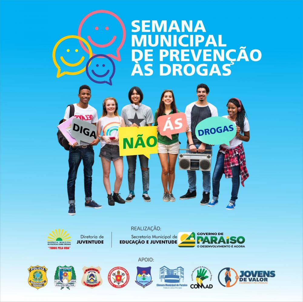Semana Municipal de Prevenção às Drogas é realizada do dia 26 à 30 de Junho em Paraíso do Tocantins