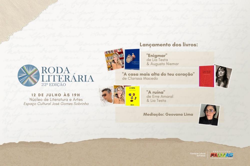 Encontro de escritores e lançamento de livros marcarão 22ª edição na quarta, 12