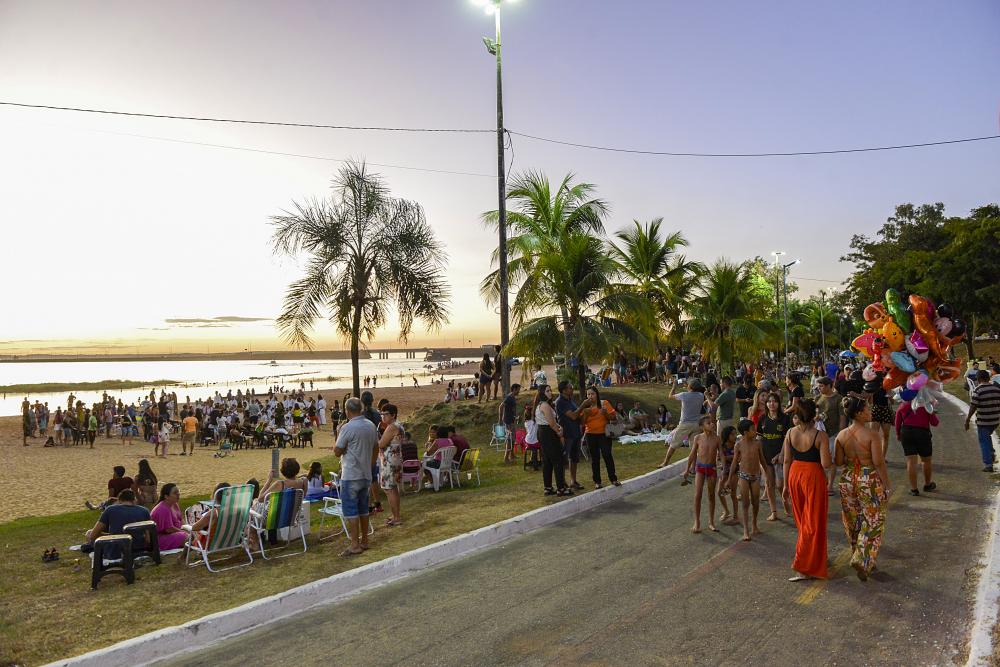 Final de semana será animado nas praias da Capital e em Taquaruçu