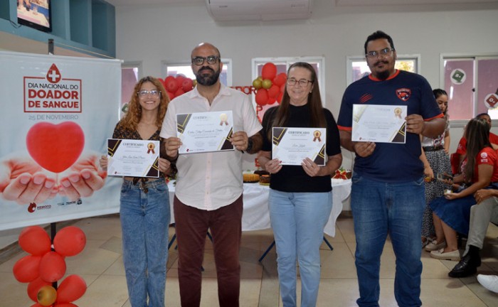 Hemorrede Tocantins faz homenagem aos doadores de sangue 