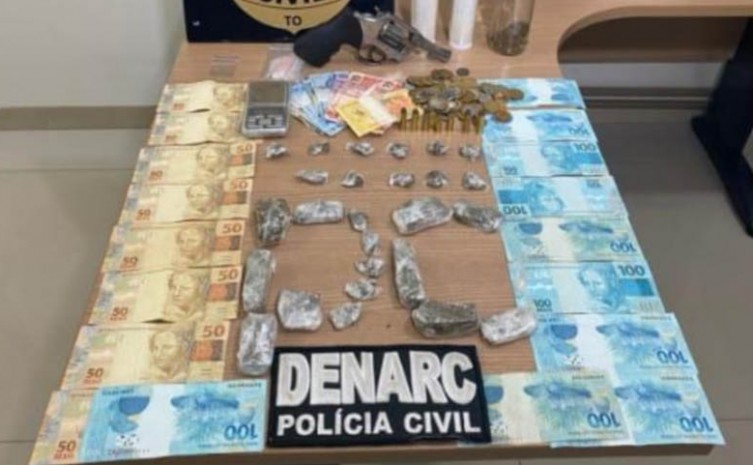 Divisão de Repressão a Narcóticos da Polícia Civil fecha ponto de venda de drogas e prende casal do tráfico em Araguaína