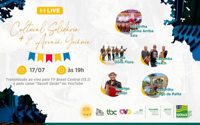 Secult promove, neste sábado, evento-teste híbrido durante a 4ª Live Cultural Solidária
