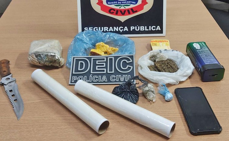 Em Divinópolis do Tocantins, homem suspeito de integrar facção criminosa é preso durante ação da Polícia Civil
