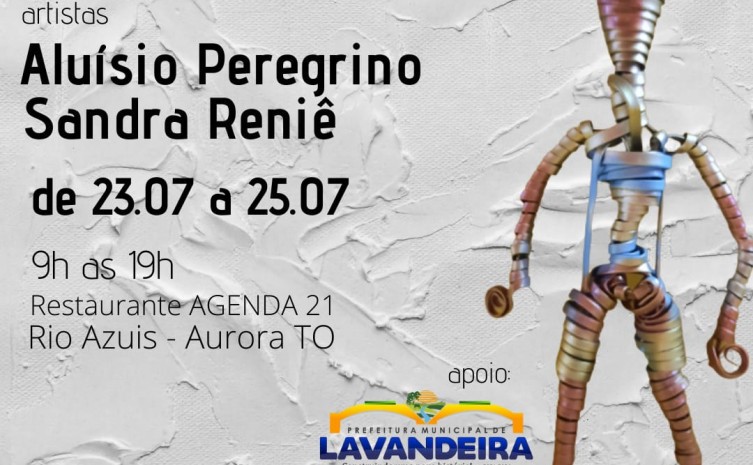 Com apoio da Adetuc, Rio Azuis, em Aurora do Tocantins, abriga exposição 