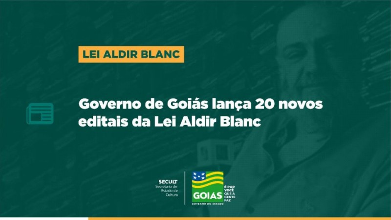 Inscrições para 20 novos editais da Lei Aldir Blanc começam na terça (27)
