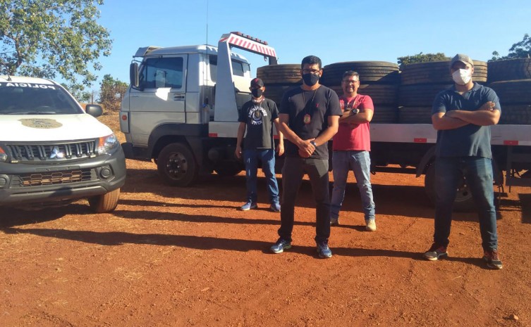 Polícia Civil recupera pneus furtados de carreta no interior do Tocantins 
