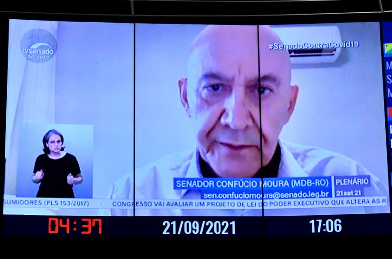 Confúcio Moura se licencia do Senado; Comissão da Covid-19 terá novo presidente