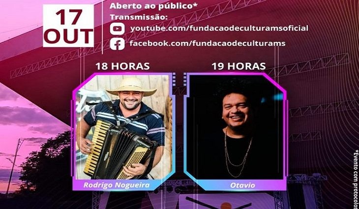 Som da Concha deste domingo terá o Soul e Jazz de Otávio e o sertanejo de Rodrigo Nogueira