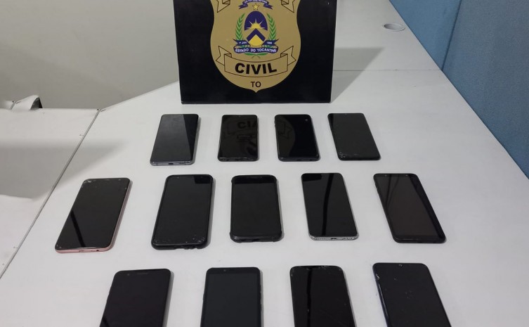 Em Palmas, Polícia Civil recupera 13 aparelhos celulares 