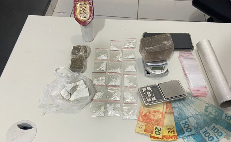 Polícia Civil apreende drogas e prende homem por tráfico de drogas em Porto Nacional
