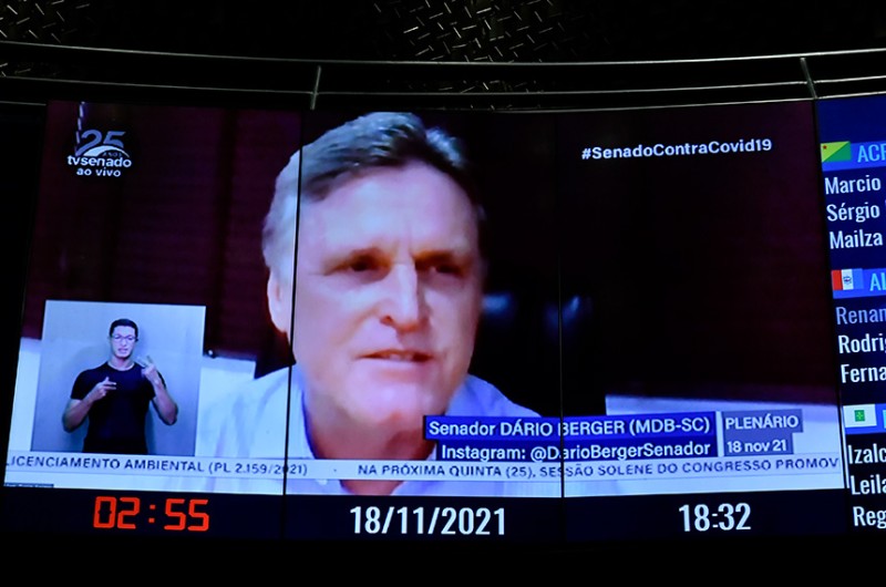 Dário Berger critica política econômica e pede explicações sobre 'Orçamento secreto'